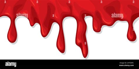 Blood Dripping Flowing Vector Illustration Stock Vector Image And Art