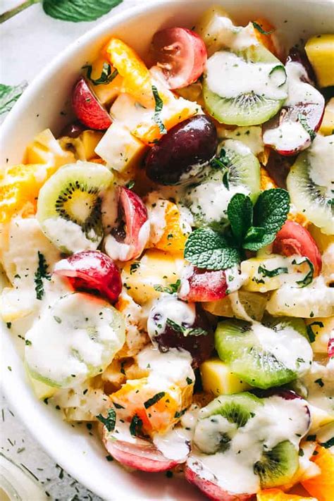 Easy Fruit Salad With Honey Orange Yogurt Dressing Recipe Diethood