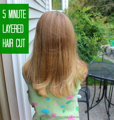 A hairstyle like this can help you express your inner boho. My Easy DIY 5 Minute Layered Haircut - Practical Stewardship