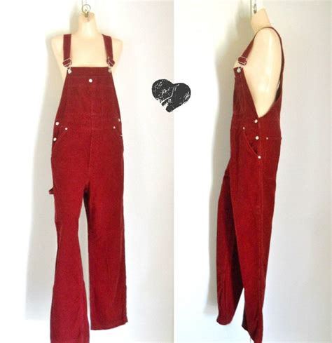 Vintage Women Overall Tommy Hilfiger Overall Corduroy Overall Etsy In