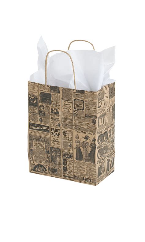 Medium Newsprint Kraft Paper Bags Store Supply Warehouse