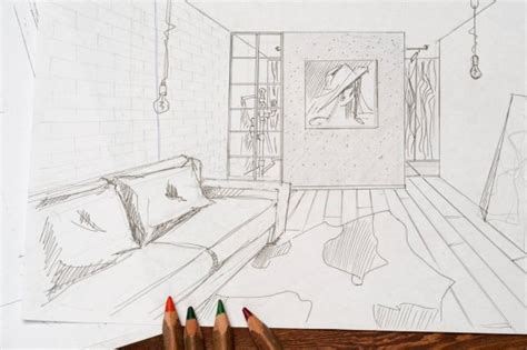 Aggregate More Than 78 Interior Design Pencil Sketch Best Vn
