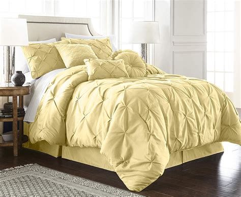 Chezmoi Collection 7 Piece Comforter Sets King With Sham Bed Skirt