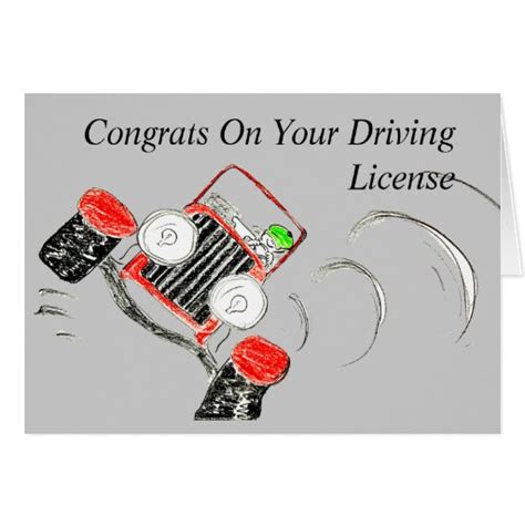 Congrats On Your Driving License Card Zazzle