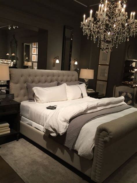 On the floor is a white shag rug and next to it are those mirrored dressers that i've said i. Bedroom decor master for couples romantic grey 8 | Bedroom ...