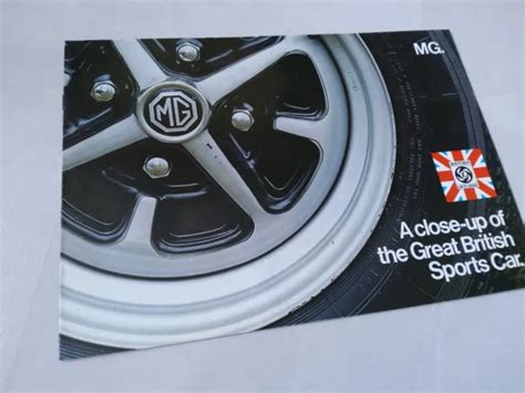 Mg Midget Mgb Mgb Gt Original Car Sales Brochure Publication No