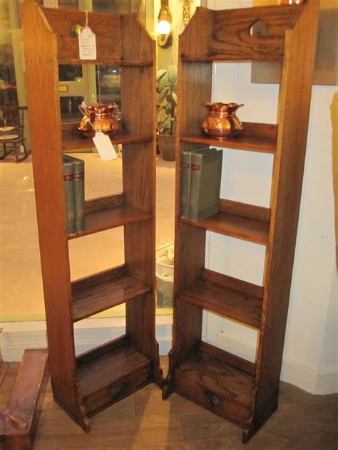 Pair Of Matching Bookcases Very Tall Prob By Heals Bookcase