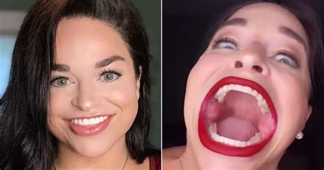 Woman With World S Biggest Mouth Earns 11 000 Per Viral TikTok Video