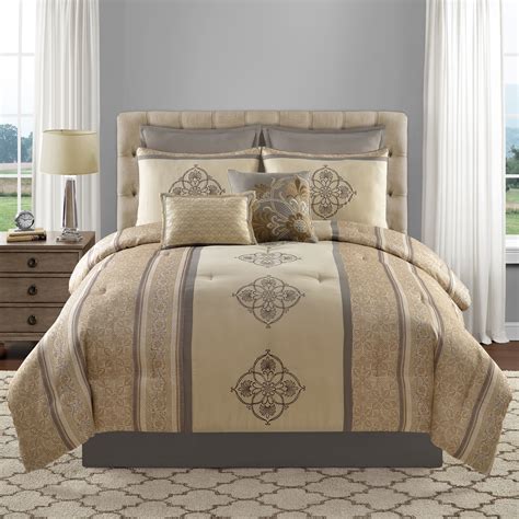 Rustic quilt coverlet bed set. Sunham 8-Piece Angelica Comforter Set - Multicolor at Sears