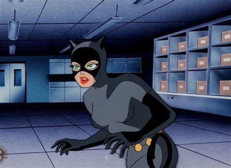 Batman The Animated Series Original Production Cel Signed By Bruce Timm Catwoman Ph