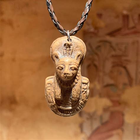 Bast Bastet Sekhmet Egyptian Necklace Cat Goddess Of Music