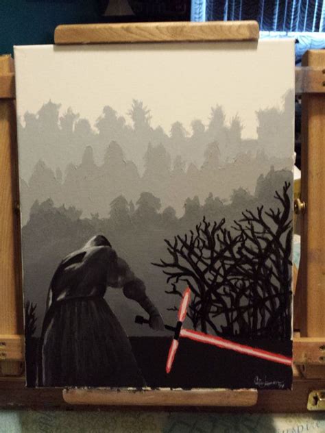Star Wars The Force Awakens Painting Star Wars Painting Star Wars