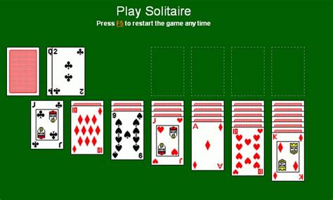No download or registration required! Free play Solitaire online - Solitaire.win | Playing solitaire, Card games for one, Solitaire ...
