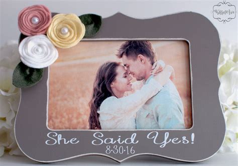 Engagement Picture Frame Personalized Engagement Picture Frame