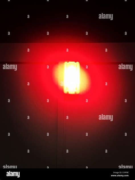 Glowing Red Light Stock Photo Alamy