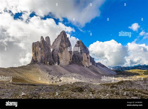 Three Peaks National Park Tre Cime Di Lavaredo Dolomites South Tyrol