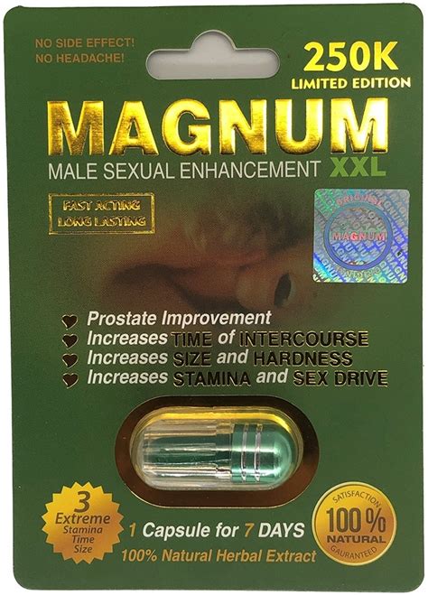 Magnum 250k Xxl Green Male Sexual Supplement Enhancement Pill Rhino