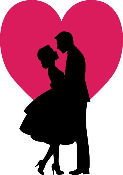 Royalty Free Romantic Couple Kissing Background Clip Art Vector Images