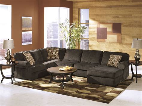 Vista Chocolate Right Arm Facing Sectional Sofa Sectional Living Room
