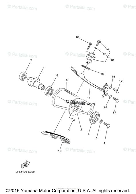 Yamaha Side By Side 2008 Oem Parts Diagram For Camshaft And Chain