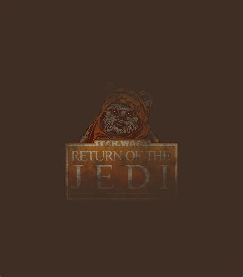Star Wars Ewok The Return Of The Jedi Portrait Digital Art By Almir