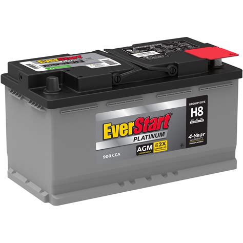 Everstart Platinum Boxed Agm Battery Group Size H8 12v 900 Cca