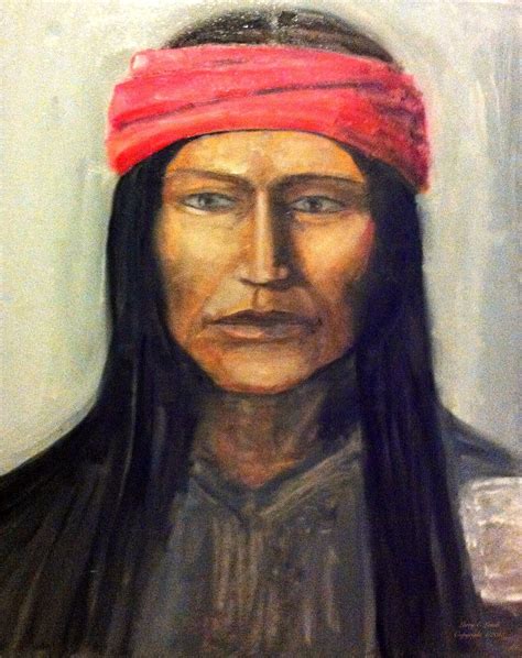 Apache Warrior Original 16x20 Inch Oil On Canvas Larry E Lamb Fine