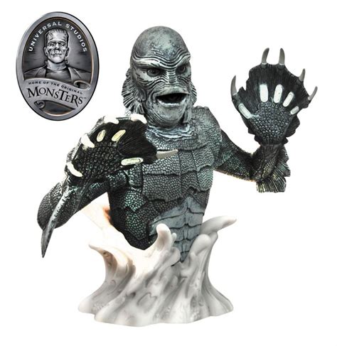 Diamond Select Universal Monsters CREATURE FROM THE BLACK LAGOON B W Bust Bank