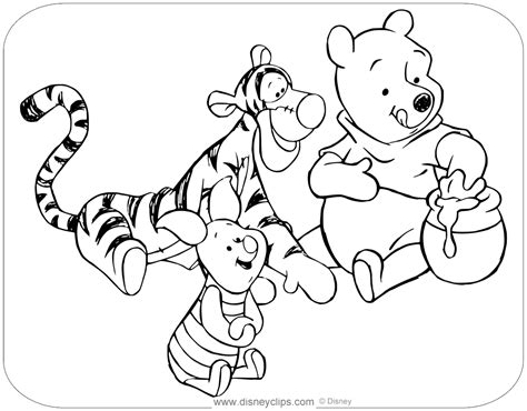Tigger And Piglet Coloring Pages Coloring Pages