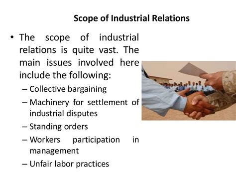 Scope Of Industrial Relations Industrial Relations