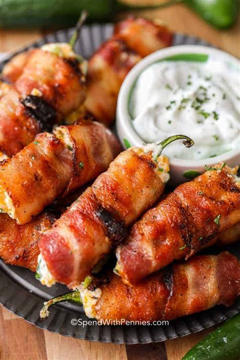 Bacon Wrapped Jalapeño Poppers Spend With Pennies