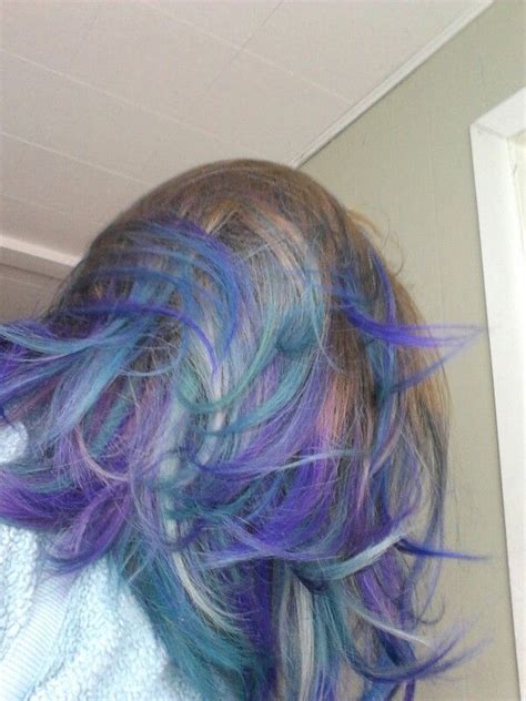 purple and aqua dip dye long hair styles hair styles hair