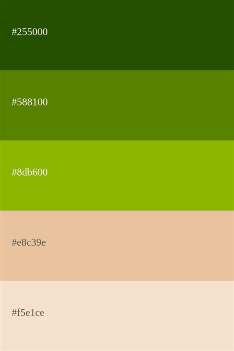 Paletas De Color Verde Manzana Códigos Y Combinaciones