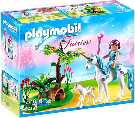 Playmobil Fairies Fairy Aquarella In The Unicorn Meadow Set 5450 Toywiz