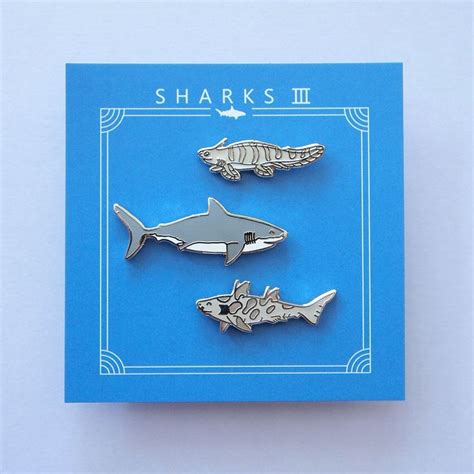 Sharks Iii Pins Hard Enamel Pin Pins Pin And Patches