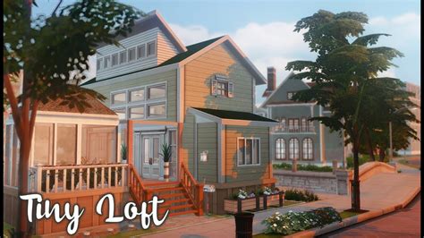 Tiny Loft Home The Sims 4 Speed Build Nocc Youtube