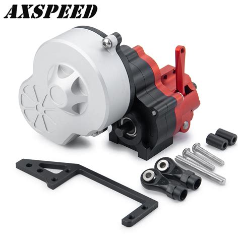 Axspeed Scx10 Metal Gearbox Complete Gearbox With Gear For 110 Rc