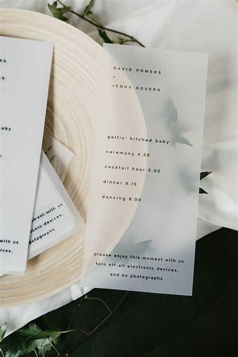 how to create an unique and affordable wedding invites with vellum paper stylish wedd blog