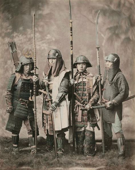 Antique And Classic Photographic Images Samurai Soldiers Japan 1880