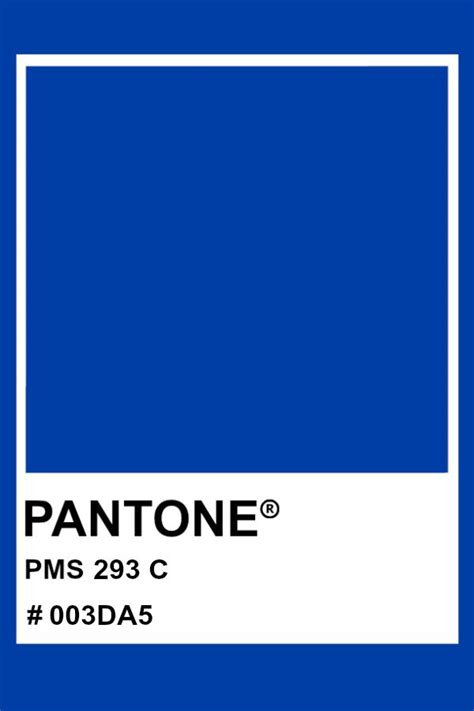 Pantone 293 C Pantone Color Pms Hex Blue Azul Pantone Colores