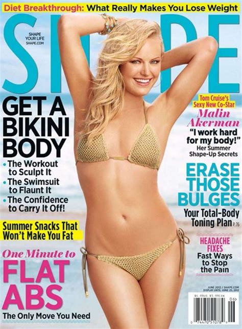 Malin Akerman Shows Off Bikini Body For June Shape Magazine