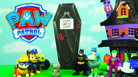 Paw Patrol Blaze And Batman Meet The Friendly Vampire For Halloween Paw