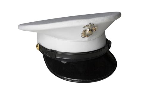 Marine Corps Enlisted Dress Cap White Bernard Cap Genuine Military