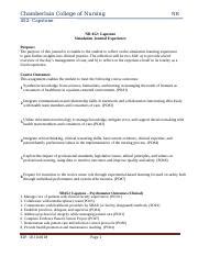 A capstone paper also has other names like a capstone research paper, capstone writing, final capstone papers in some way may remind a college thesis, but they have a wider range of forms. NR 452 : Capstone - Chamberlain College of Nursing