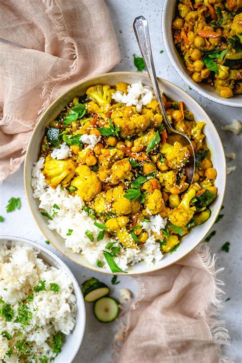 30 Minute Cauliflower Chickpea Curry Vegan Two Spoons