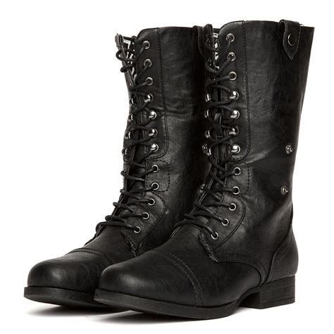 shiekh leather combat boot jetta 25e jetta 25ae black shiekh