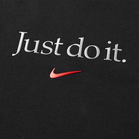 Nike Just Do It Logo Tee Black And Red End Es