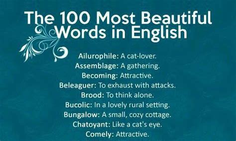English Beautiful Words Beautiful Words Most Beautiful Words Words