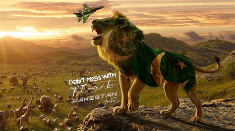 Pakistan Lion Army Flag Isi Agency Jf17 Thunder Kashmir Military