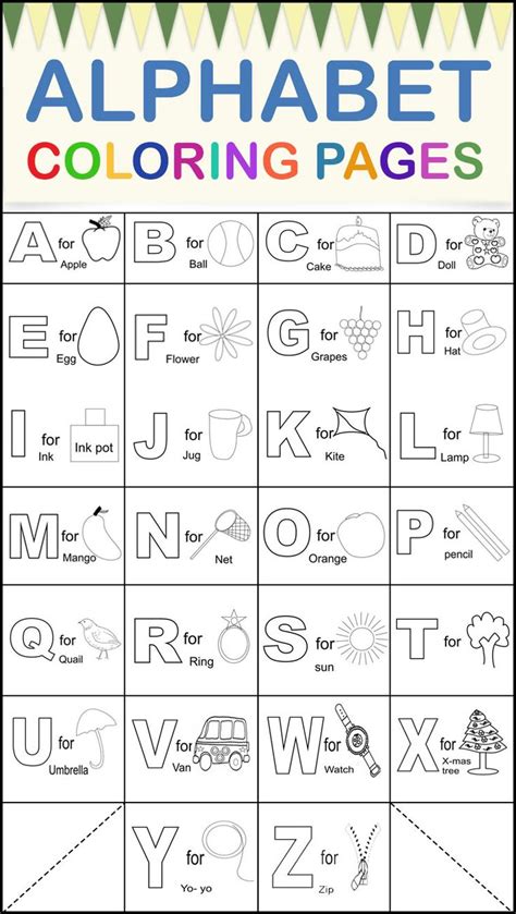 Alphabet Coloring Pages Your Toddler Will Love